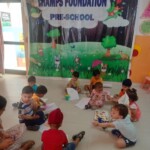 "Teamwork and Fun: Group Activity at Champs Foundation Preschool & Day Boarding" "Children participating in a group activity, collaborating and learning together at Champs Foundation Preschool & Day Boarding."