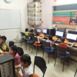 "Our little champs are exploring technology in fun computer classes at Champs Foundation Preschool & Day Boarding!" "Preschoolers learning basic computer skills in a fun class at Champs Foundation Preschool & Day Boarding."