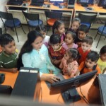 "Mrs. Renu Gaba, our Co-Founder, passionately teaching and inspiring our little champs at Champs Foundation Preschool & Day Boarding." "Co-Founder Mrs. Renu Gaba teaching preschoolers, guiding them with care and dedication at Champs Foundation Preschool & Day Boarding."