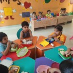 "Our little champs are enjoying nutritious and tasty meals, building healthy habits and having fun during meal time at Champs Foundation Preschool & Day Boarding!" "Preschoolers enjoying a healthy and delicious meal together at Champs Foundation Preschool & Day Boarding."