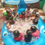 "Our little champs are having a blast at the water pool party, splashing, playing, and making unforgettable memories at Champs Foundation Preschool & Day Boarding!" "Preschoolers enjoying a splash-tastic water pool party, having fun and staying cool at Champs Foundation Preschool & Day Boarding."