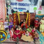 "Our little champs are celebrating Teej with joy, learning about the festival’s traditions and enjoying colorful activities at Champs Foundation Preschool & Day Boarding! "Preschoolers celebrating Teej Festival with colorful decorations, traditional activities, and fun celebrations at Champs Foundation Preschool & Day Boarding