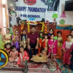 "Mr. Vijay Gaba, our dedicated founder, is celebrating Teej Festival with our little champs, teaching them about traditions and creating joyful memories at Champs Foundation Preschool & Day Boarding!" "Preschool Founder Mr. Vijay Gaba celebrating Teej Festival with preschoolers, sharing joy and cultural traditions at Champs Foundation Preschool & Day Boarding."