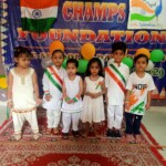 "Our little champs are celebrating India’s Independence Day with pride, joy, and fun activities at Champs Foundation Preschool & Day Boarding!" "Preschoolers celebrating Independence Day (15th August) with activities, flags, and patriotic spirit at Champs Foundation Preschool & Day Boarding."