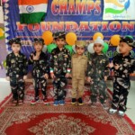"Our little champs are celebrating India’s Independence Day with pride, joy, and fun activities at Champs Foundation Preschool & Day Boarding!" "Preschoolers celebrating Independence Day (15th August) with activities, flags, and patriotic spirit at Champs Foundation Preschool & Day Boarding."