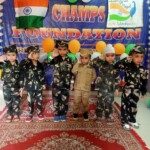 "Our little champs are celebrating India’s Independence Day with pride, joy, and fun activities at Champs Foundation Preschool & Day Boarding!" "Preschoolers celebrating Independence Day (15th August) with activities, flags, and patriotic spirit at Champs Foundation Preschool & Day Boarding."